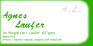 agnes laufer business card